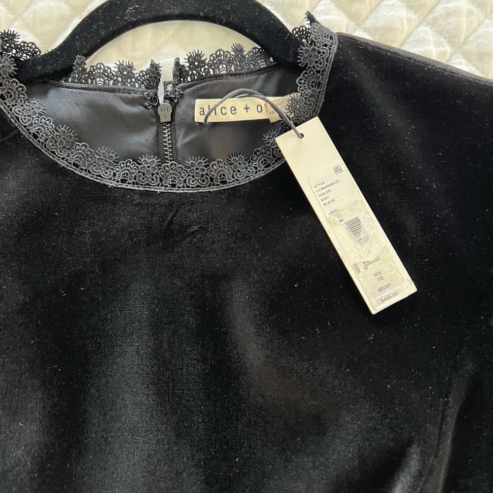 Beautiful alice & Olivia velvet dress